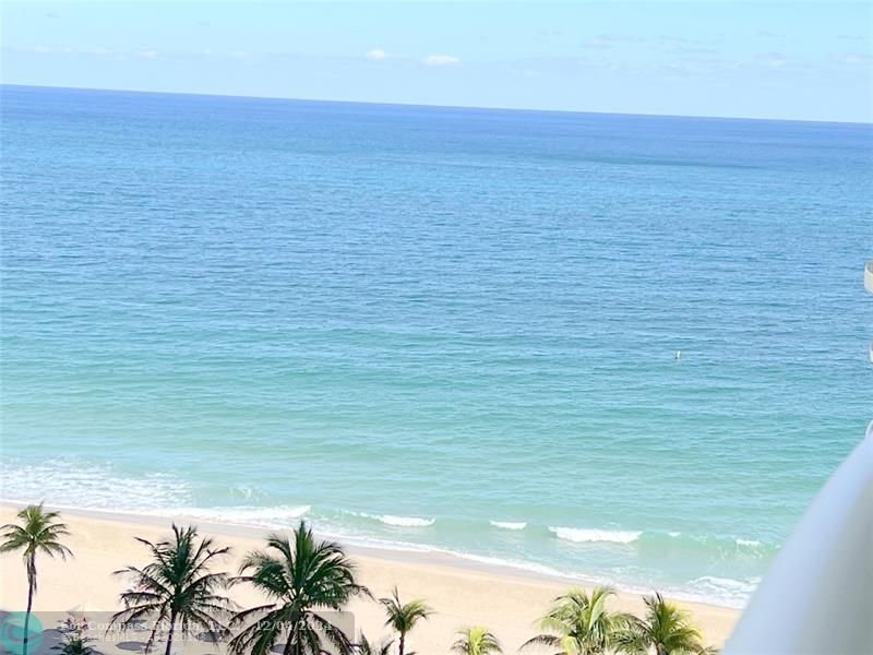 a view of an ocean and beach