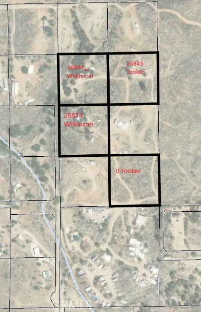 Reference map to show approximate parcel locations relative to each other