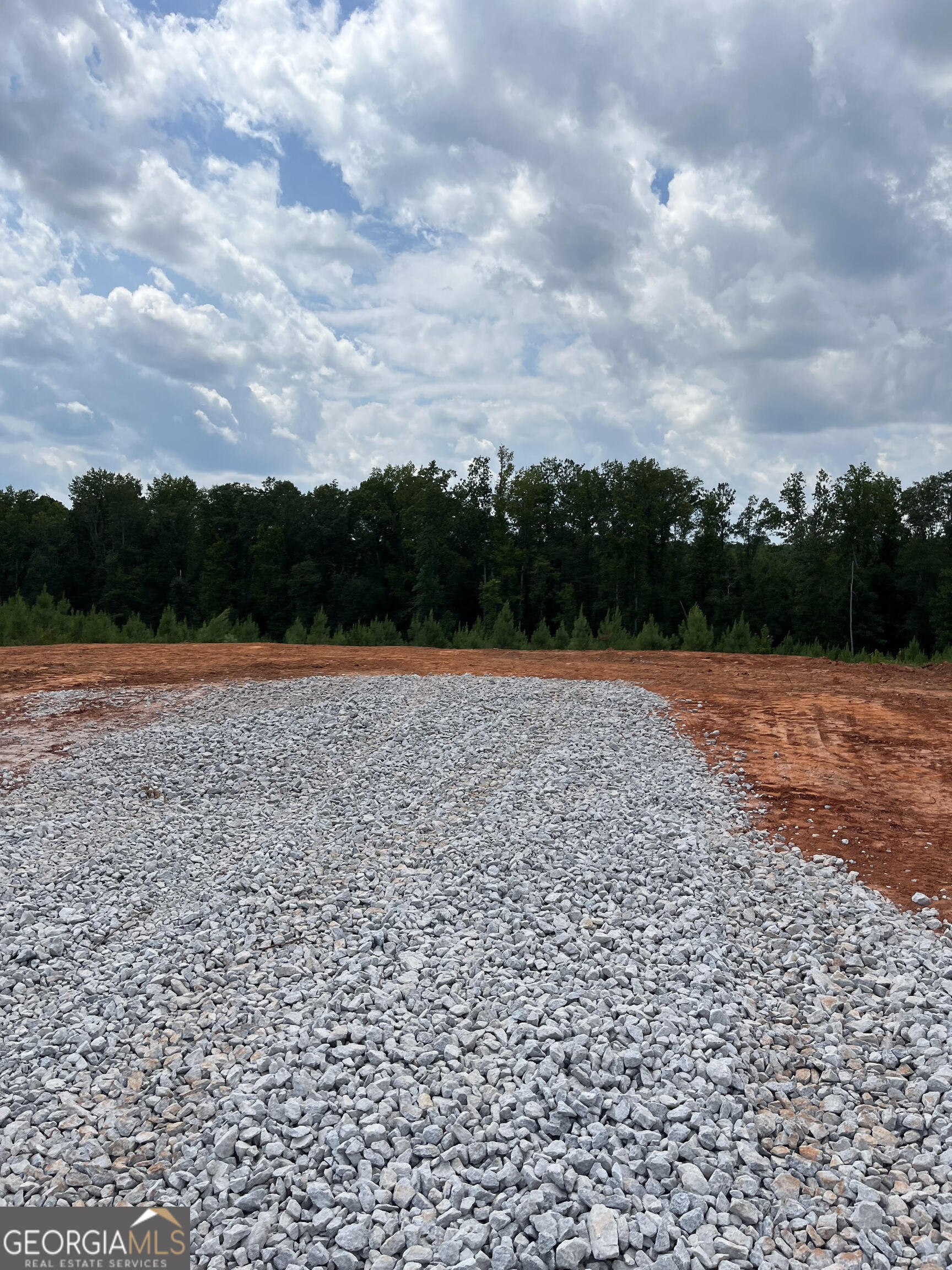 a view of a yard with a dry yard