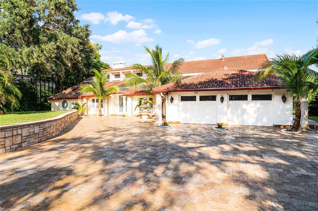 a view of a house with a patio