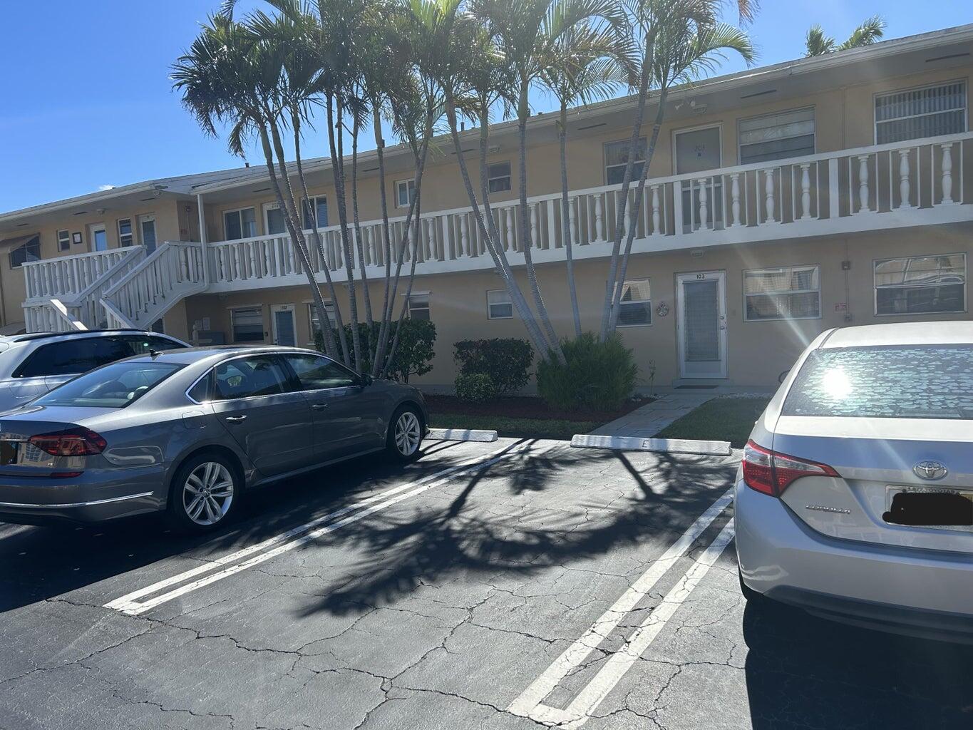 a car parked in front of a house