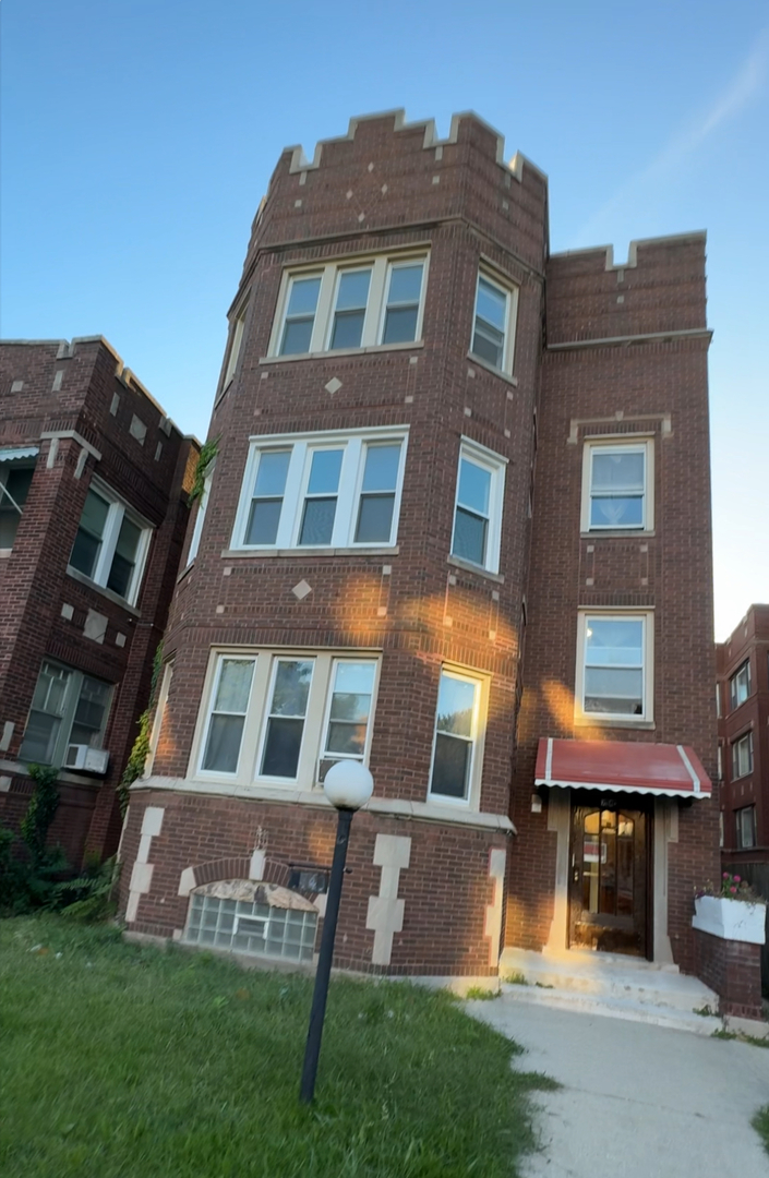 a front view of a building