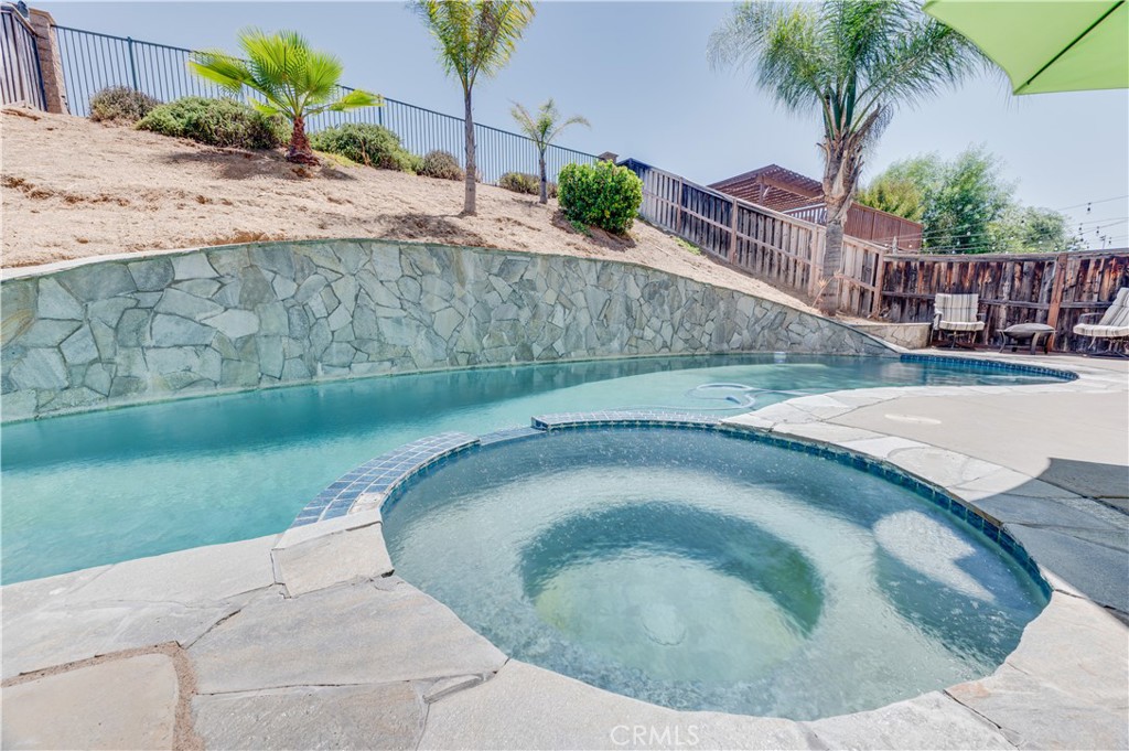 Backyard Pool and Spa