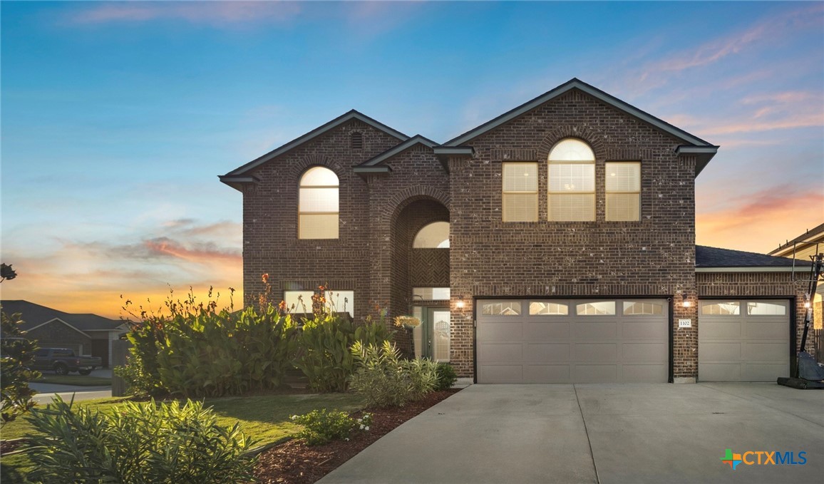 a front view of a house