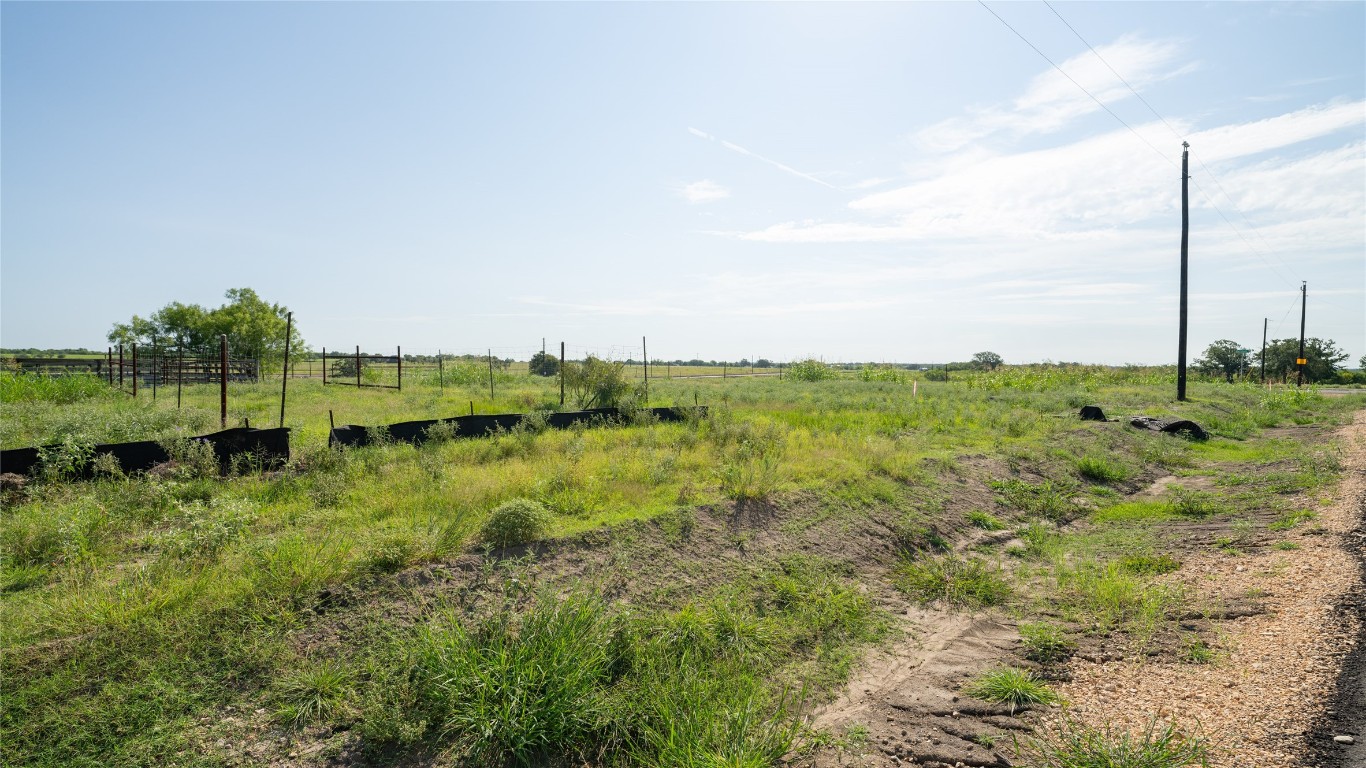 a view of a green field with lots of green space