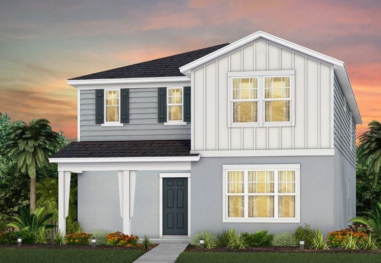 Exterior Design. Artistic rendering for this new construction home. Pictures are for illustrative purposes only. Elevations, colors and options may vary.