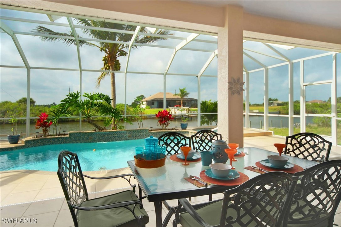 a outdoor living space with furniture and a potted plant