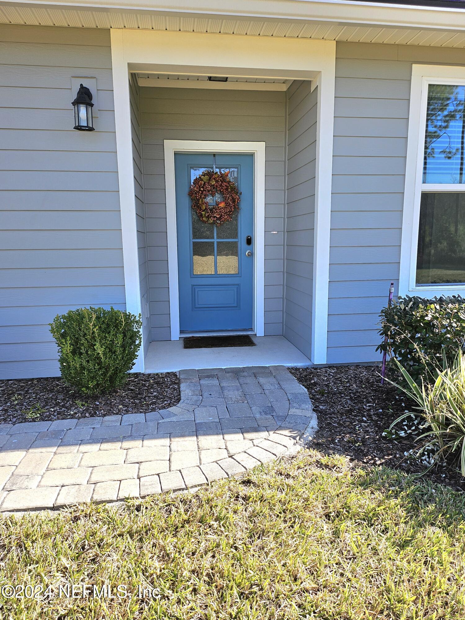 a view of a entryway door of the house