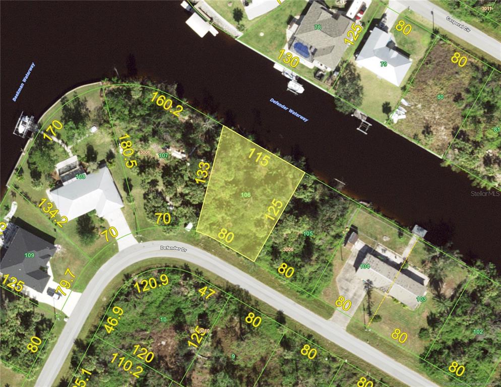 an aerial view of a residential houses with yard