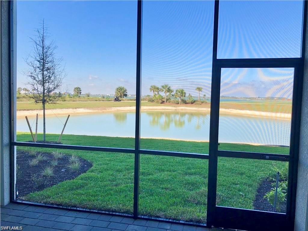 a view of an ocean from a window