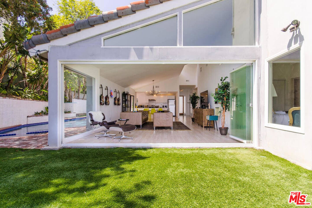 a view of outdoor space yard deck patio and outdoor seating