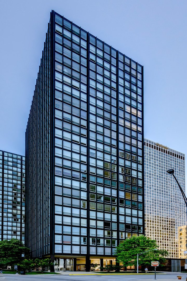 a view of a building from a balcony