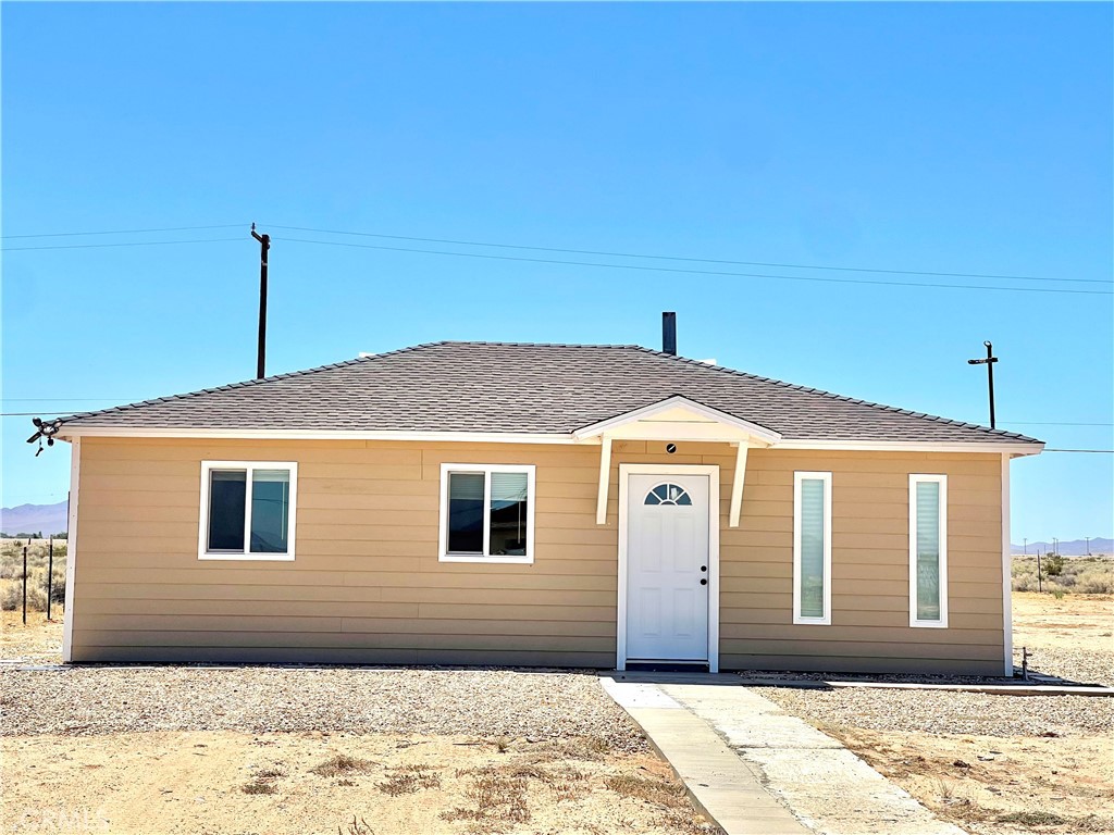 a front view of a house