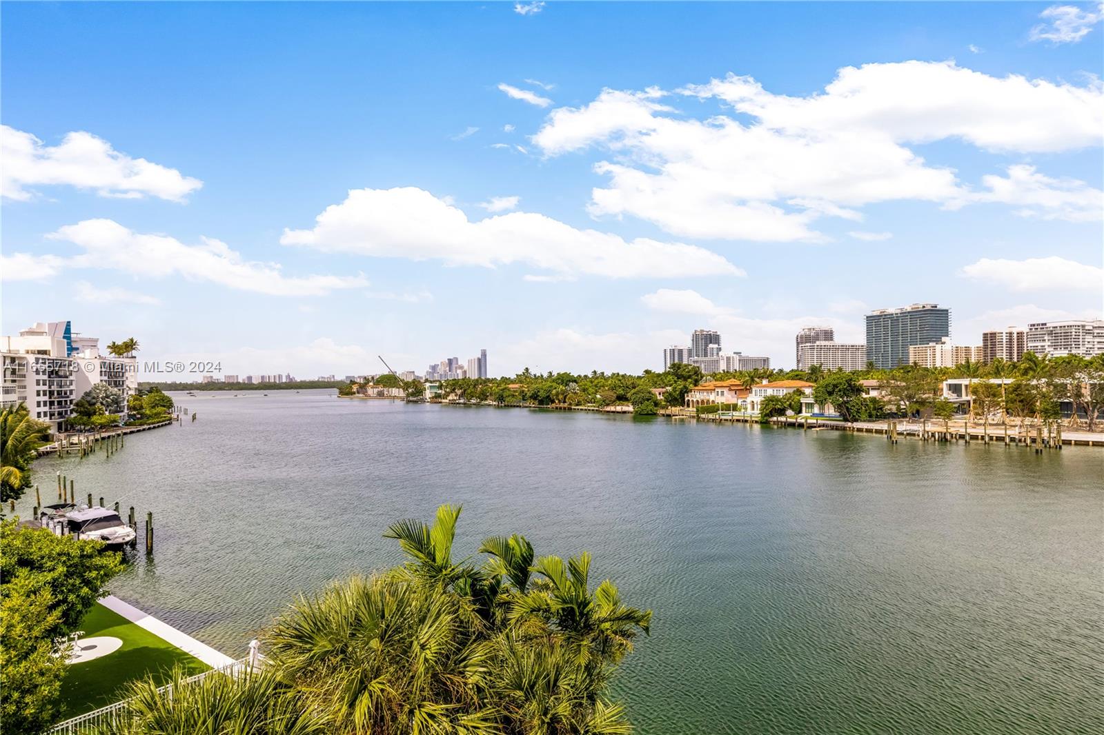 a view of a city and lake