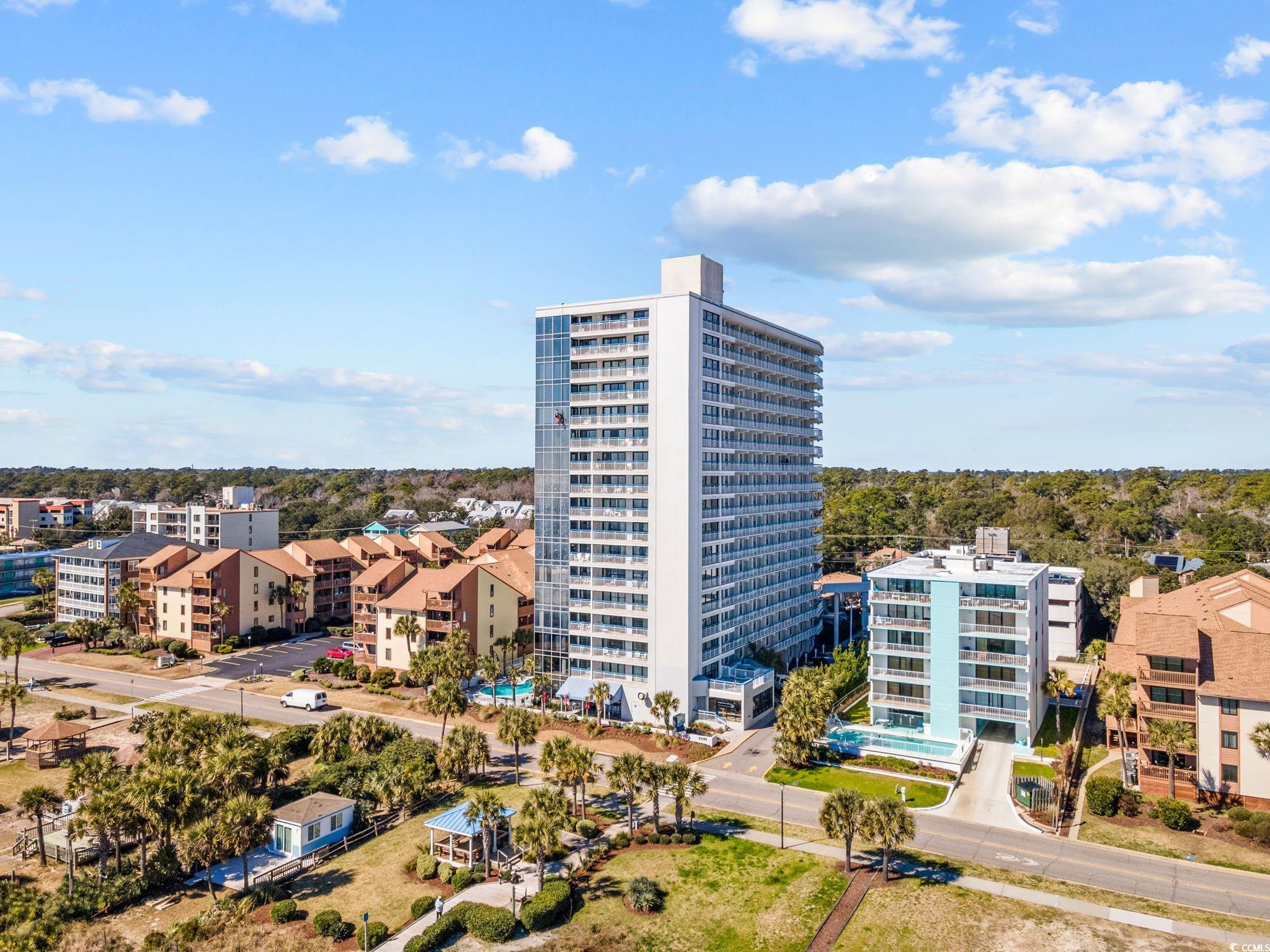 Birds eye view of property