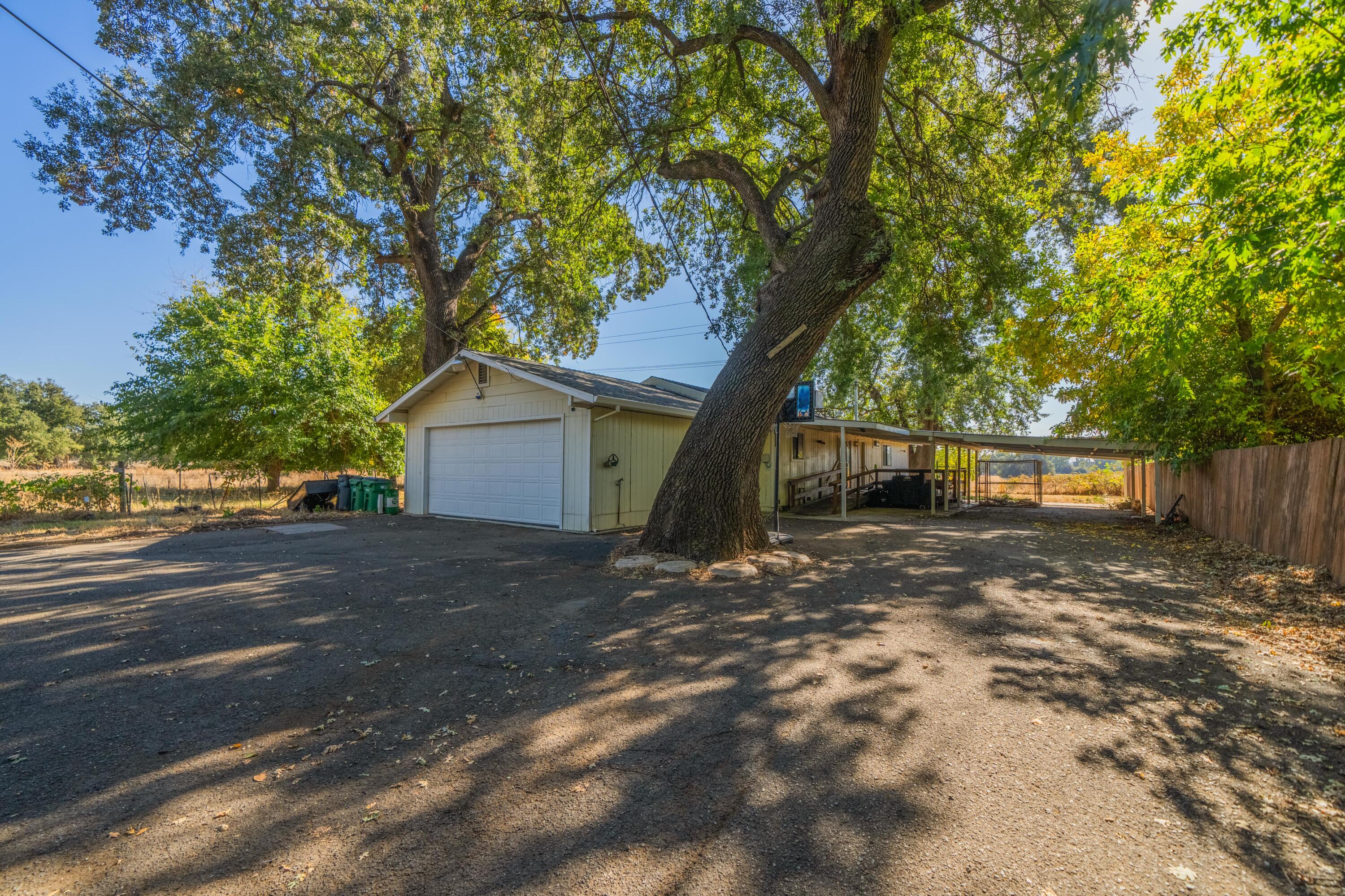 a view of a house with a tree