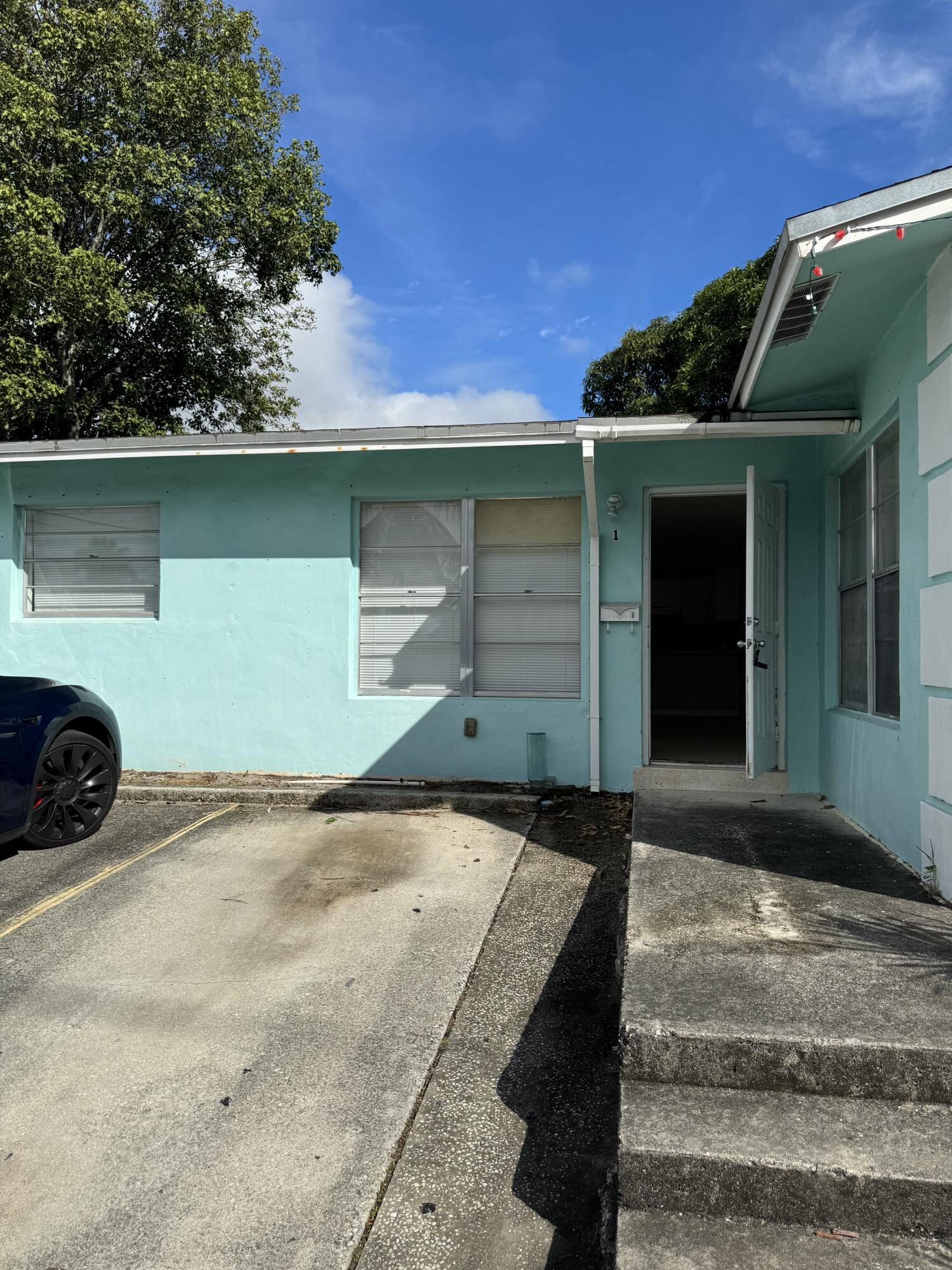 a front view of a house