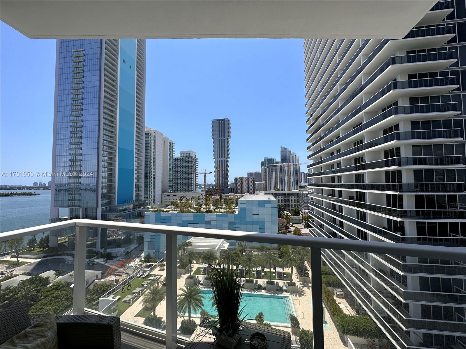 a view of balcony with city view