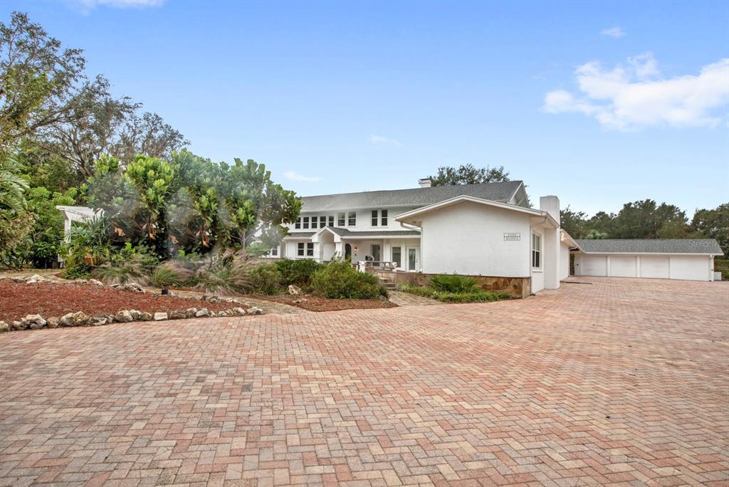 a view of a house with a patio