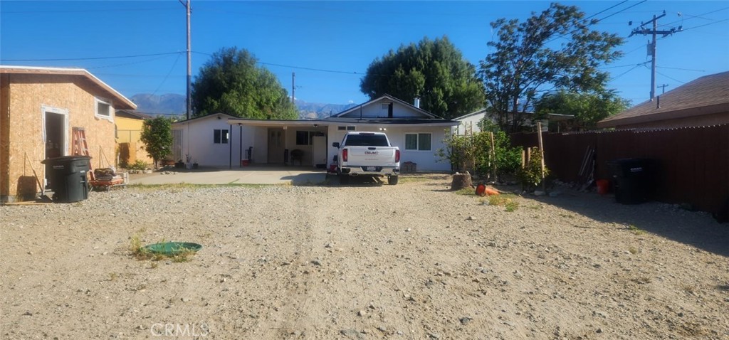 a view of a house with a patio