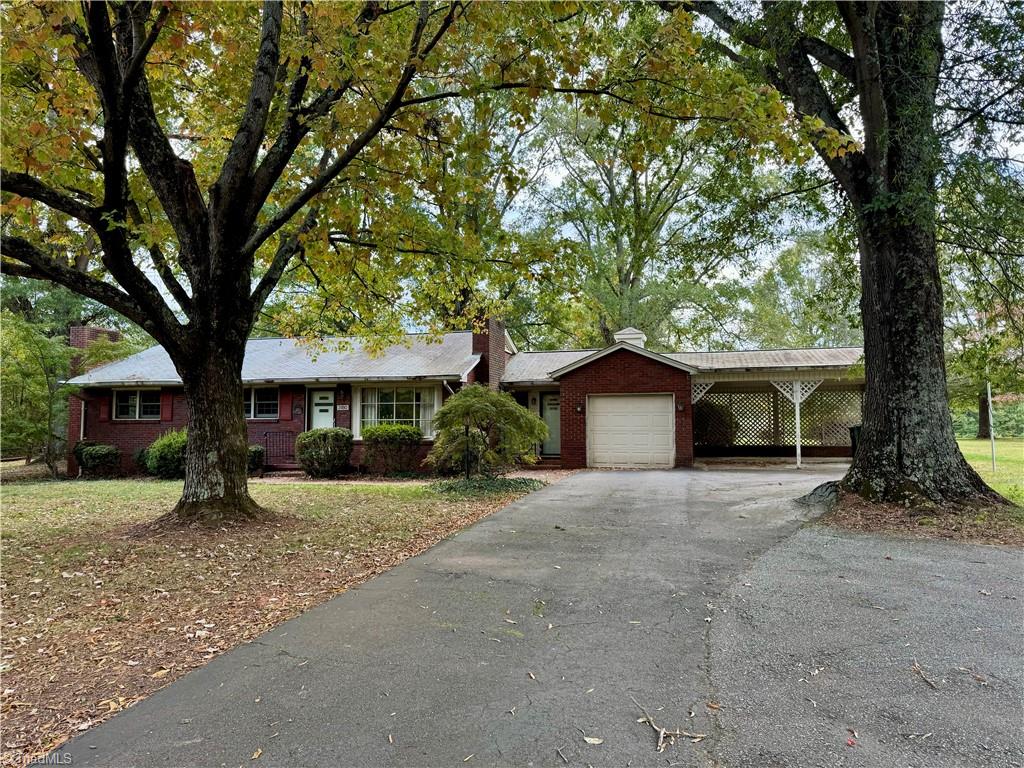 Existing brick ranch home