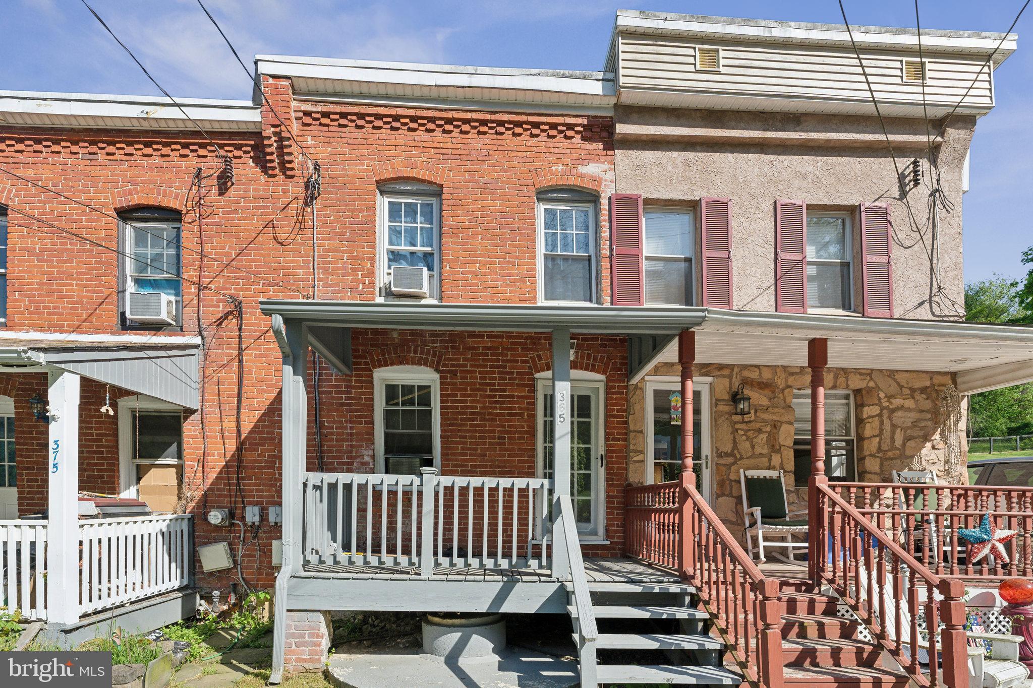 front view of a house with a porch