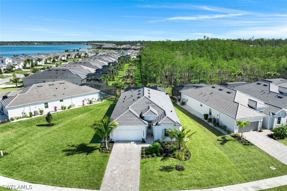 an aerial view of multiple house