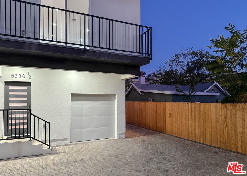 a view of a balcony