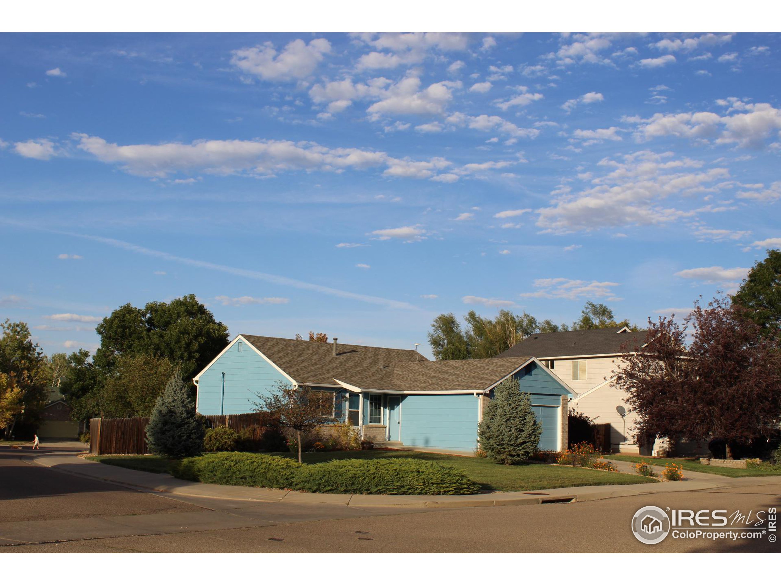 a view of house with a big yard