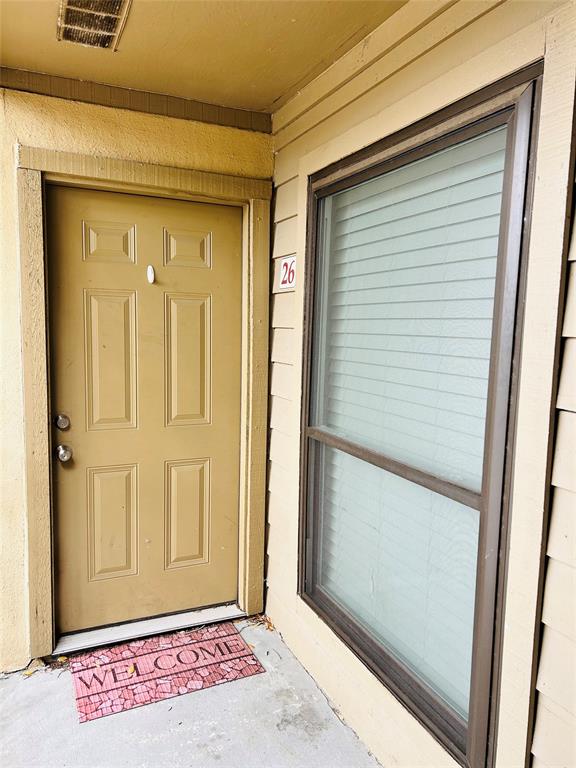 a view of front door