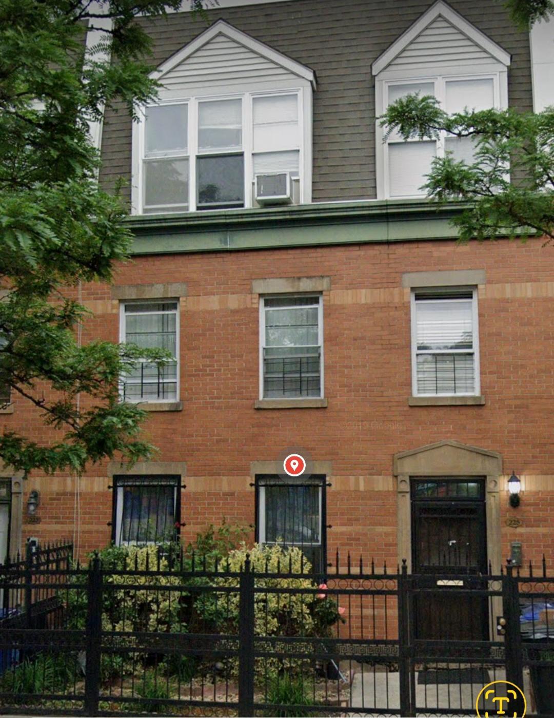 View of front of home with cooling unit