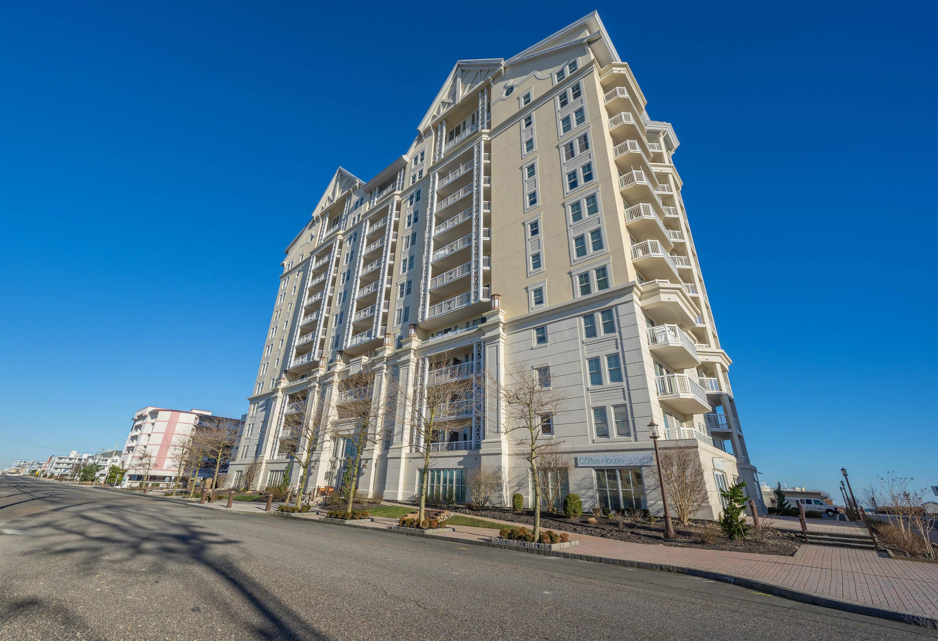 a view of a tall building