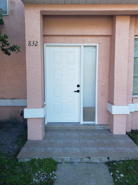 a front view of a house with a shower