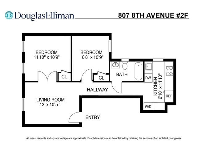 $4,350 | 807 8th Avenue, Unit 2F | Park Slope