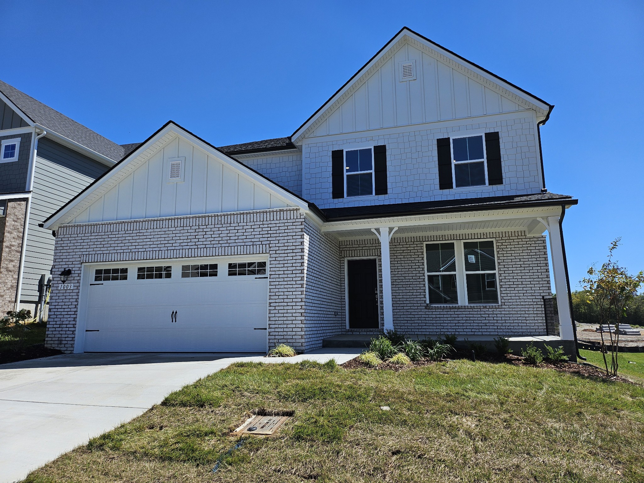 a view of front of house