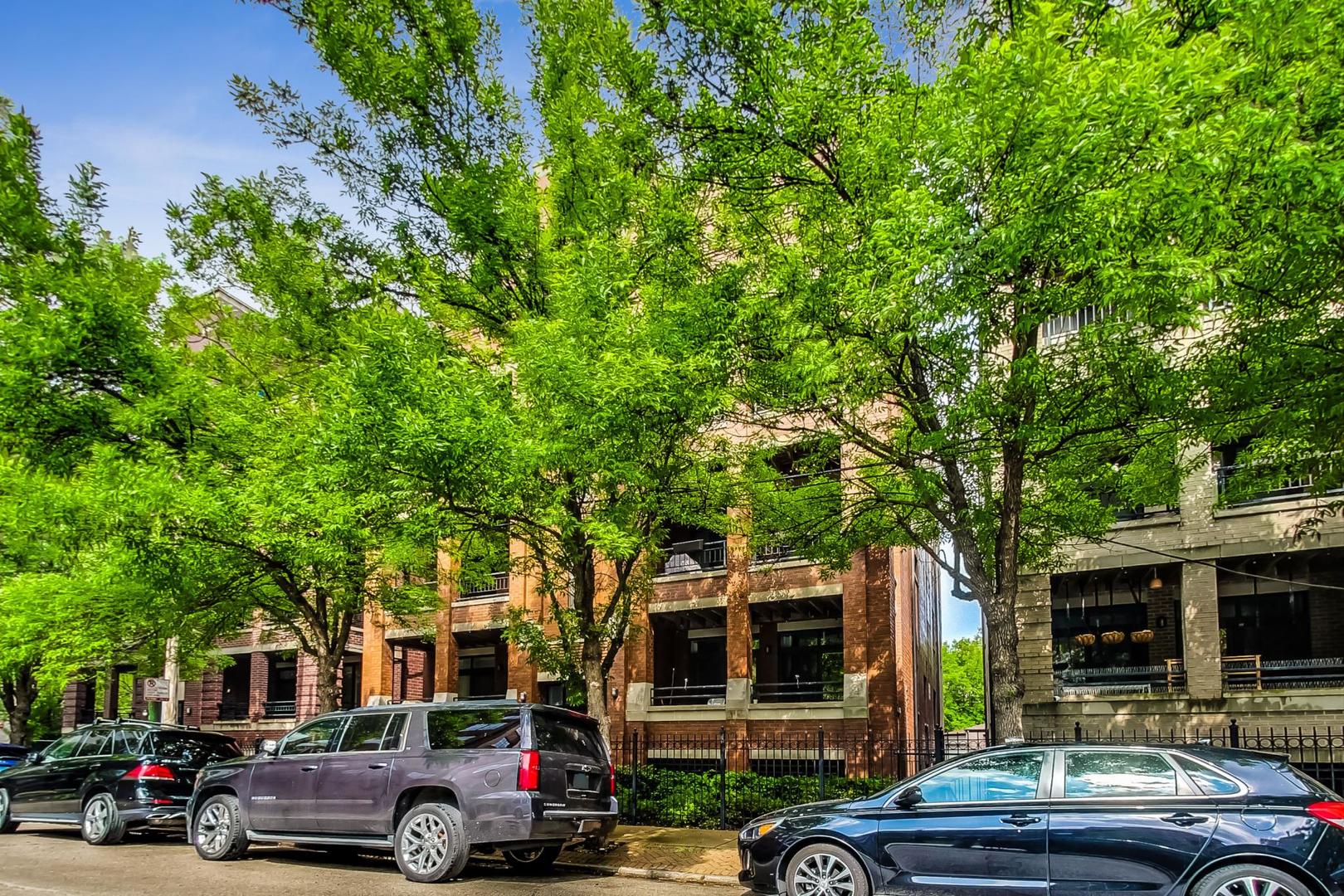 a car parked in front of a building