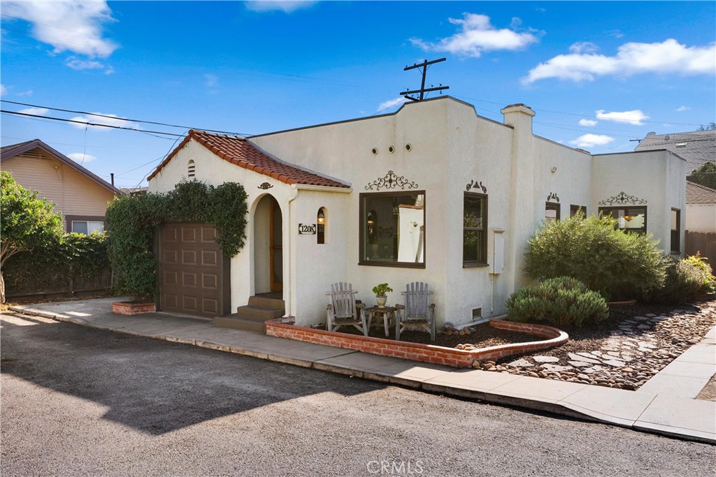 a front view of a house