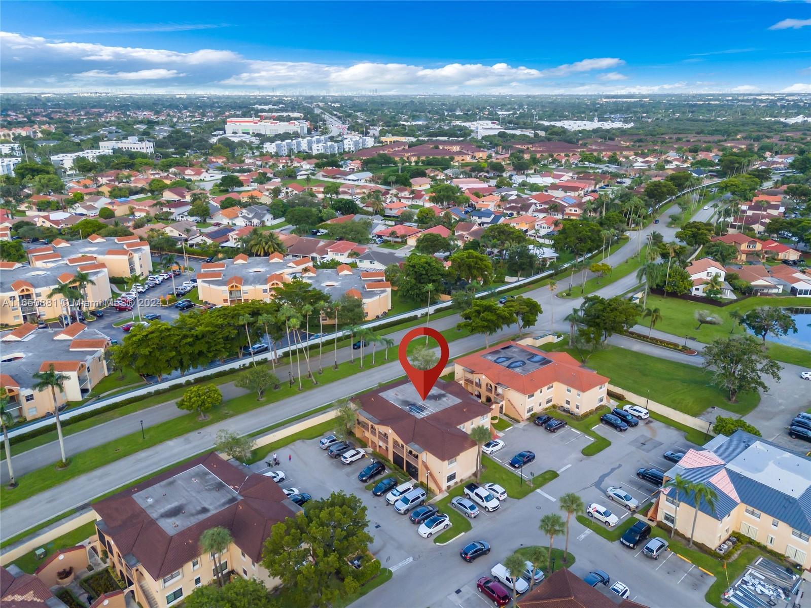 an aerial view of a city