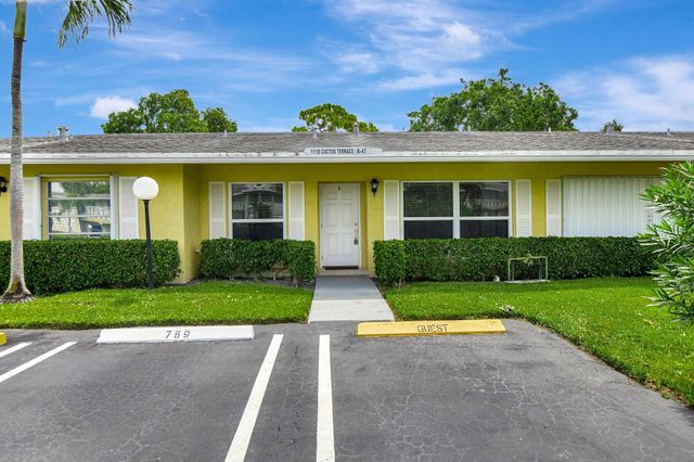 $199,999 | 1110 Cactus Terrace, Unit 47B | Delray Beach