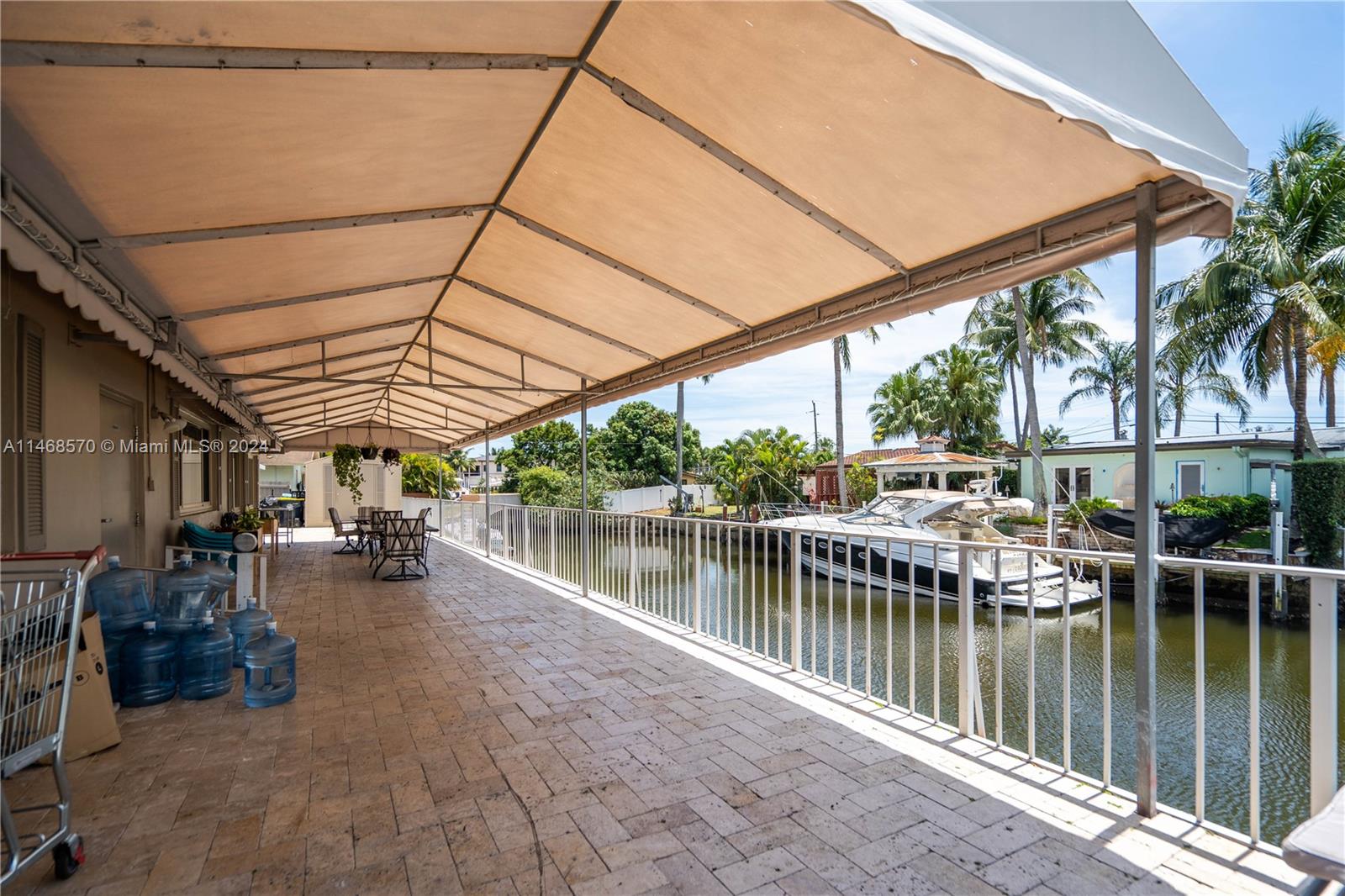 a view of a lake with roof deck