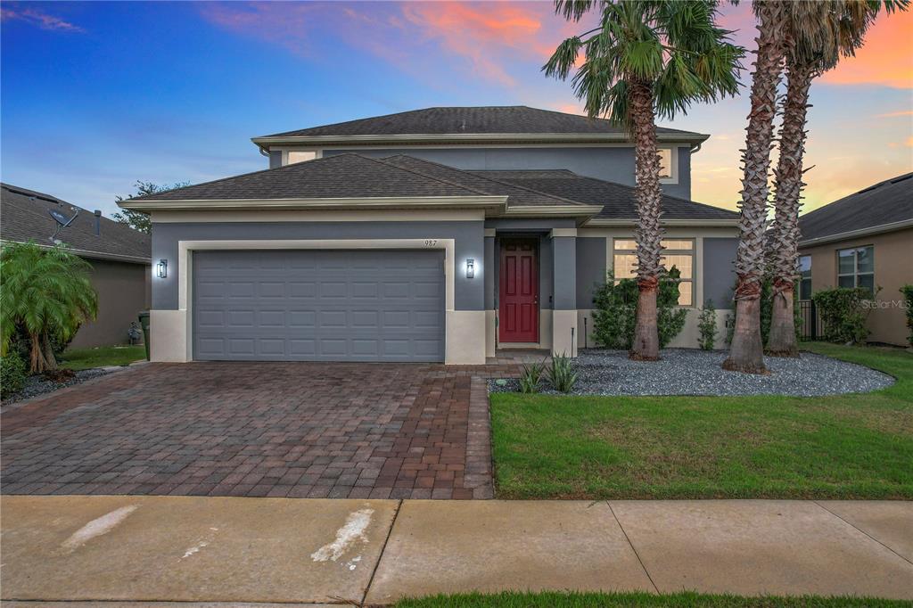 front view of house with a yard