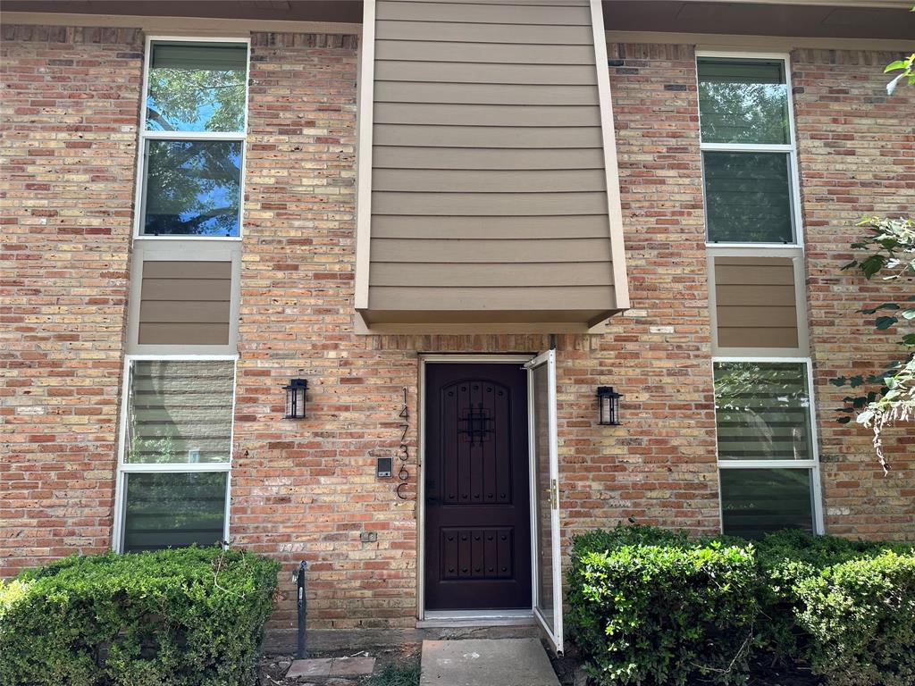 a view of front door of house