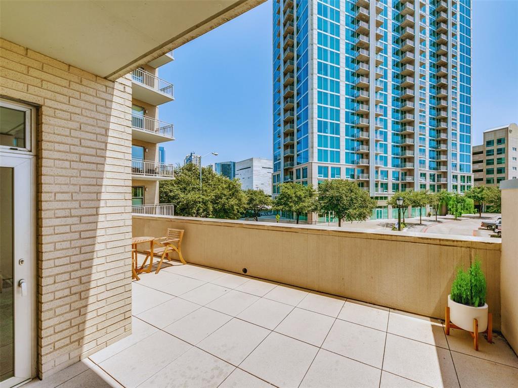 a view of balcony and patio