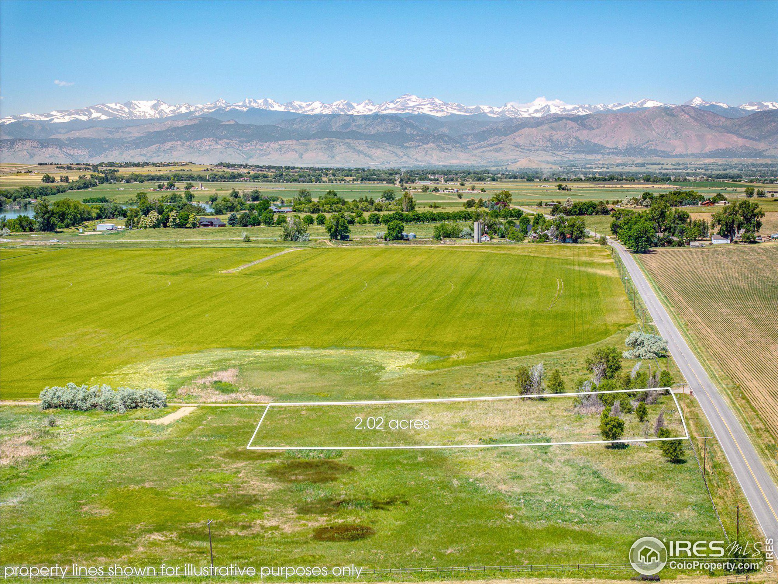 a view of an outdoor space and mountain view