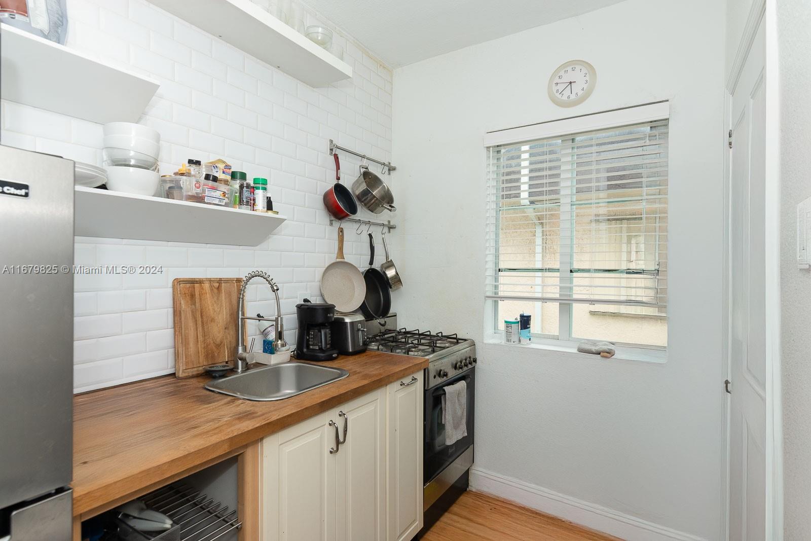 a room with a window and storage