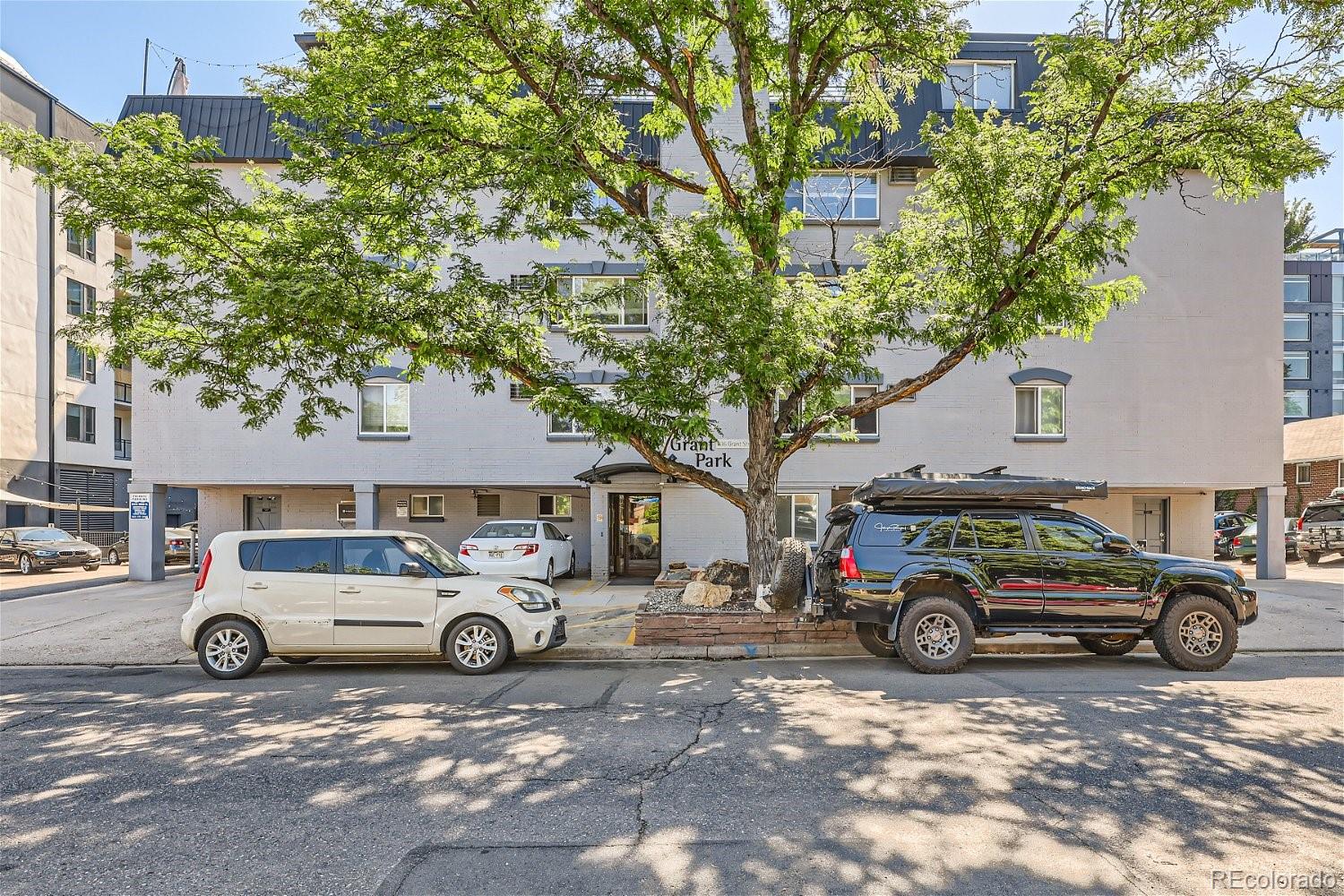 a car parked in front of a house