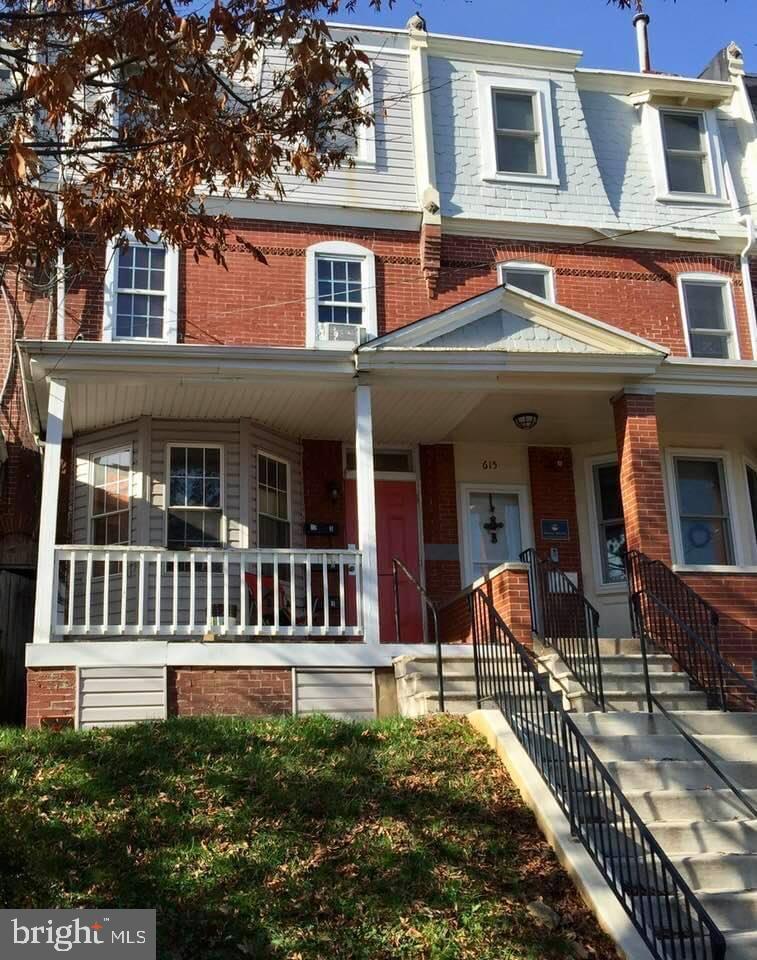 front view of a house with a porch