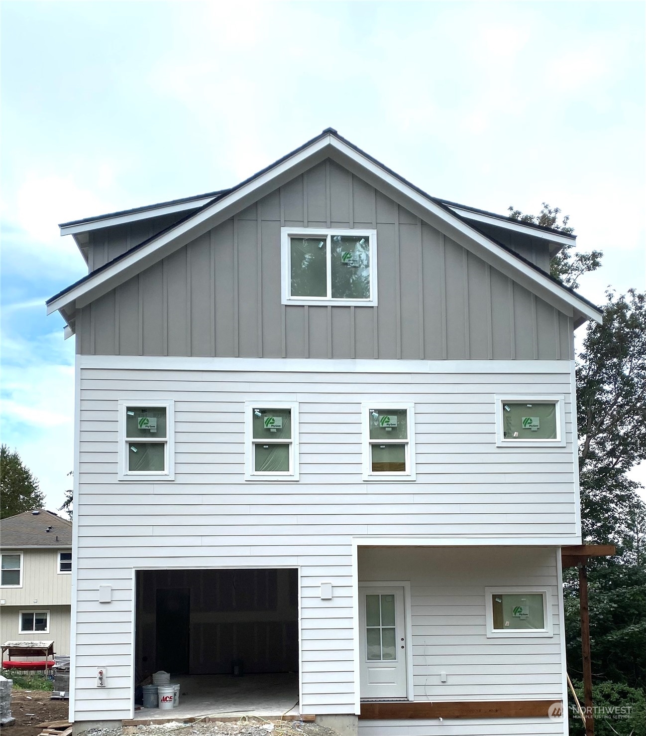 a view of a house with a balcony