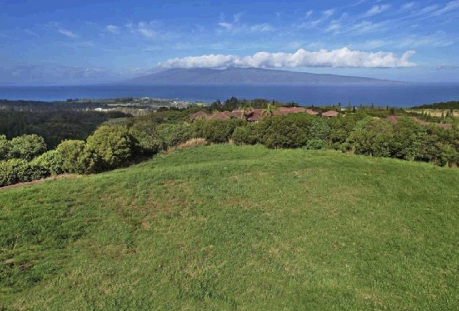 a view of an outdoor space and mountain view