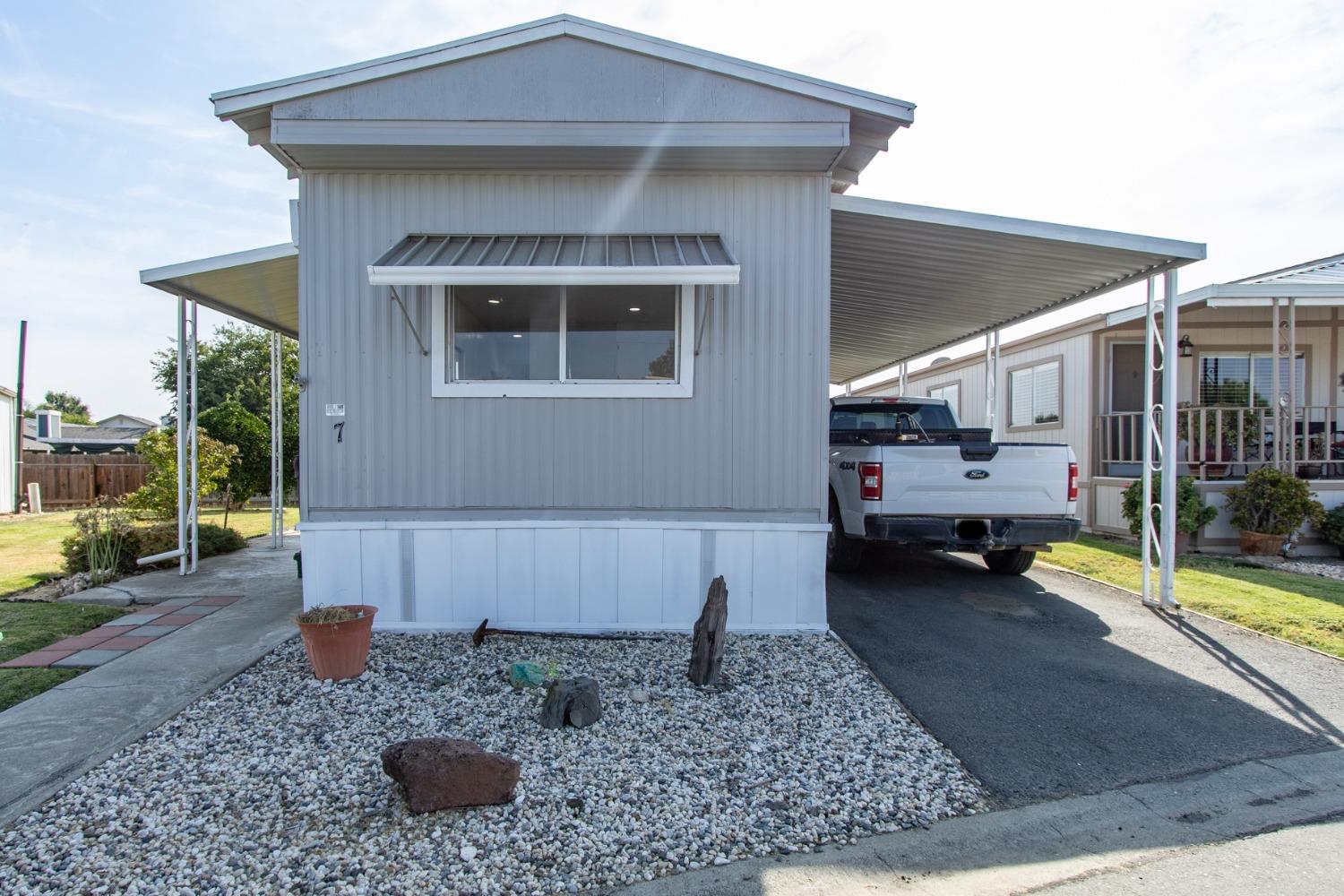 a view of a house with a outdoor space